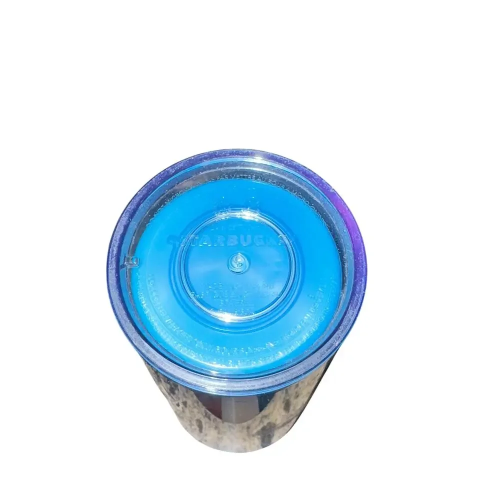 Starbucks Cold Cup Tumbler Blue Siren Mermaid 2021 24 Oz Holiday W/ Lid Straw